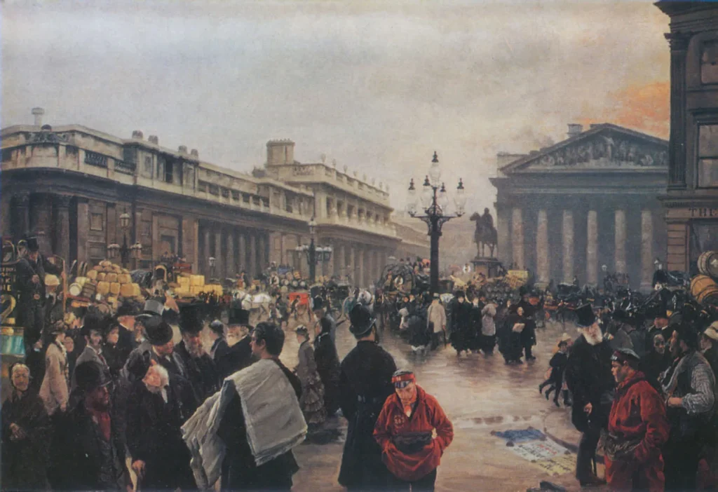 Cuadro Banco de Inglaterra en Londres (1878) - Giuseppe De Nittis.