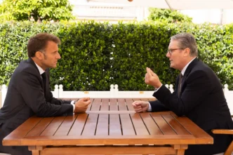El Primer Ministro Keir Starmer se reune con el Presidente Emmanuel Macron.