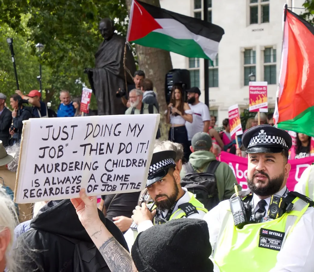 Protesta de Acción Palestina, Londres, sábado 6 de septiembre