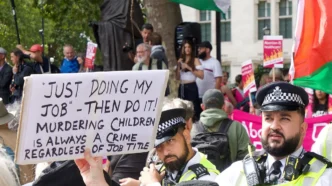 Protesta de Acción Palestina, Londres, sábado 6 de septiembre