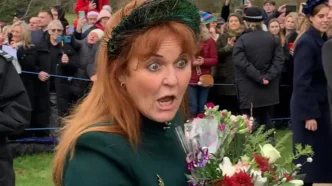 Sarah Ferguson, la duquesa de York, el día de Navidad en Sandringham