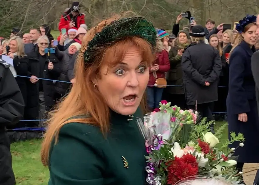 Sarah Ferguson, la duquesa de York, el día de Navidad en Sandringham