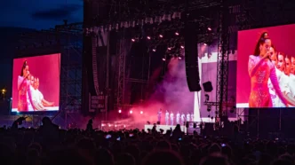 Rosalia performing at Primavera Sound 2019.