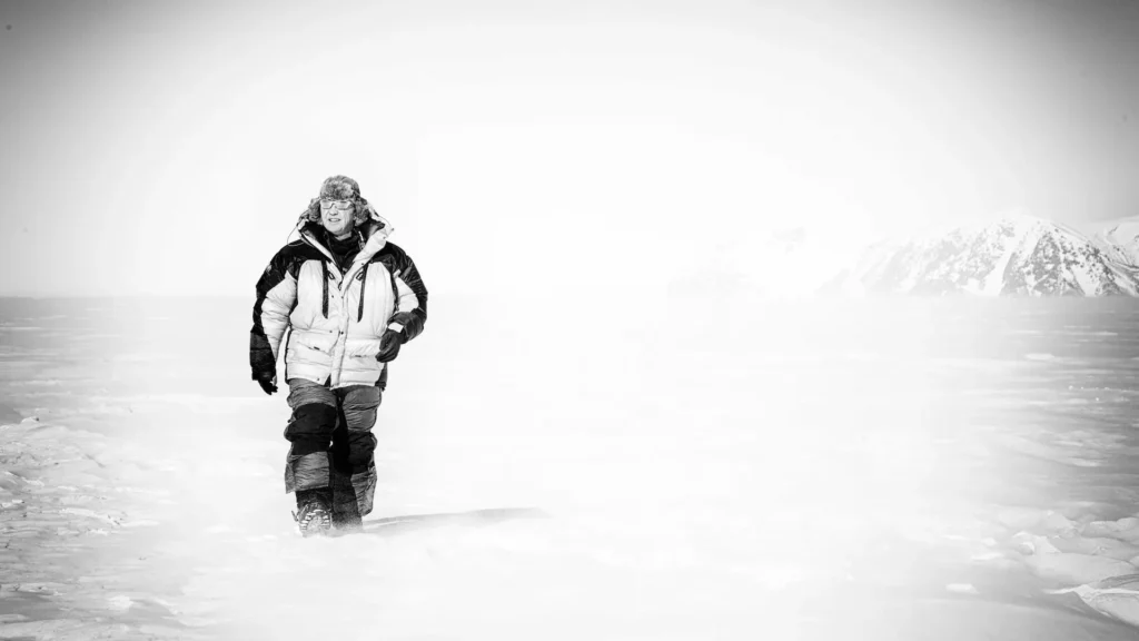 El cámara Doug Allan en el hielo polar