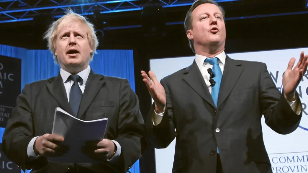 Foto de Boris Johnson y David Cameron juntos