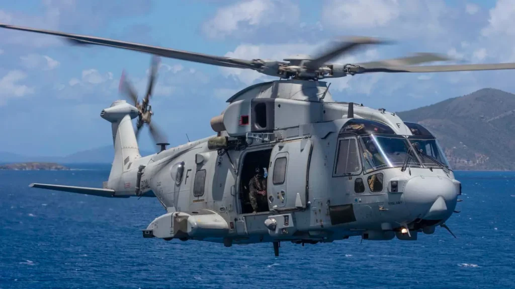helicoptero Merin Mk4 de la Royal Navy