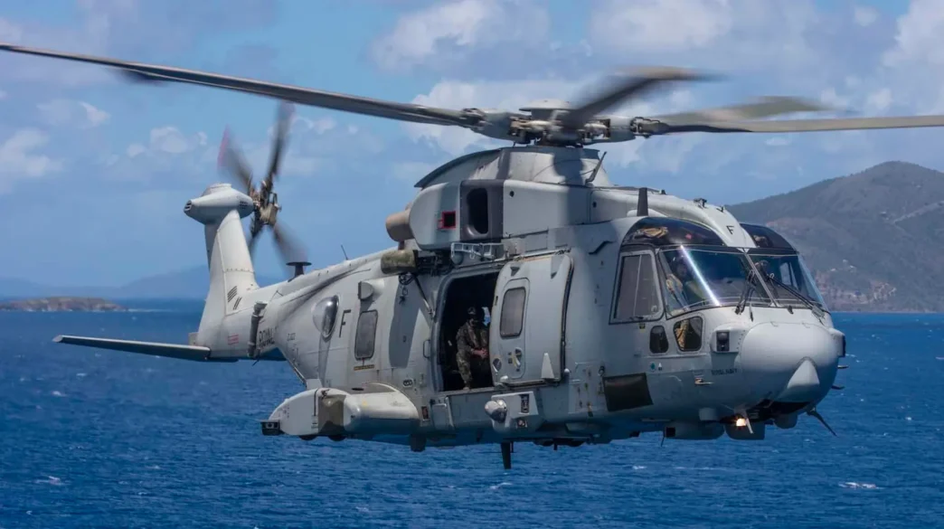 helicoptero Merin Mk4 de la Royal Navy