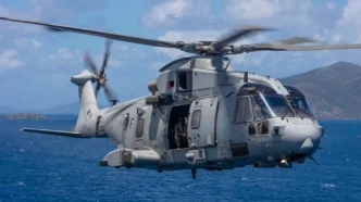 helicoptero Merin Mk4 de la Royal Navy
