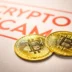 Cryptocurrency Scams letters and bitcoin coins