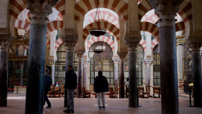 Interior of the mosque of Cordoba