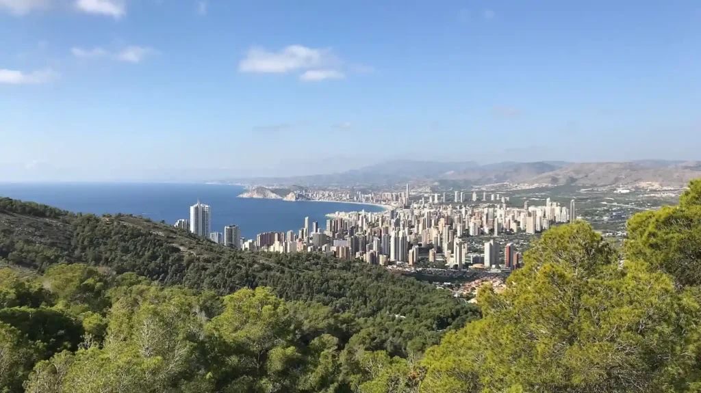 Serra Gelada Natural Park in Benidorm Spain