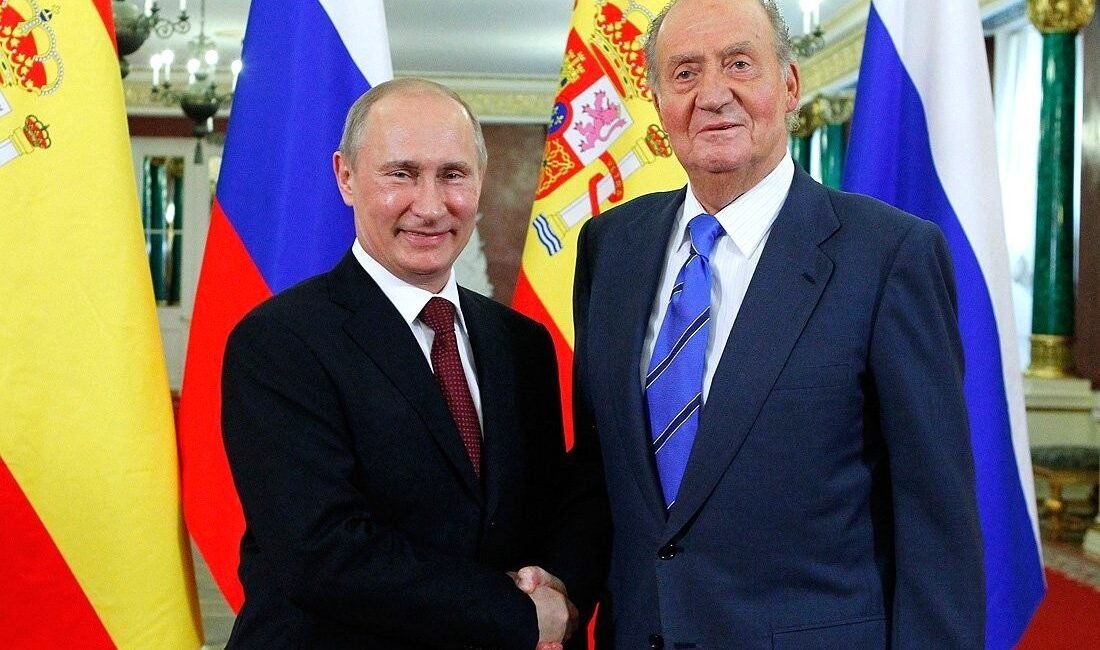 Vladimir Putin and King Juan Carlos I of Spain