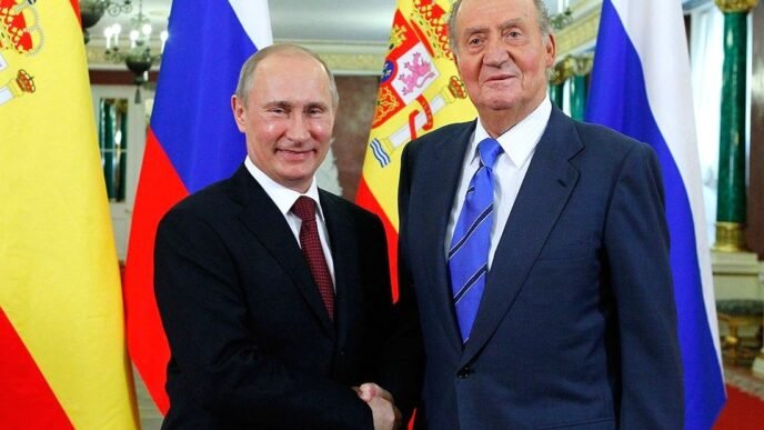 Vladimir Putin and King Juan Carlos I of Spain