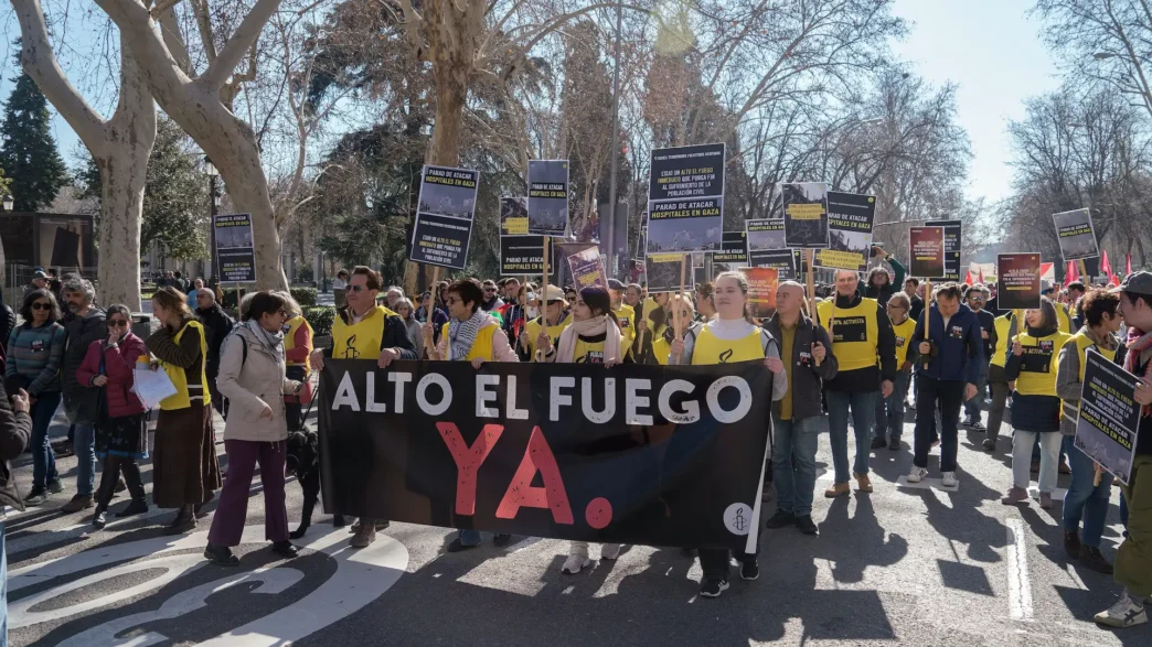 Pro-Palestinian demonstration, February 17, 2024 - Madrid