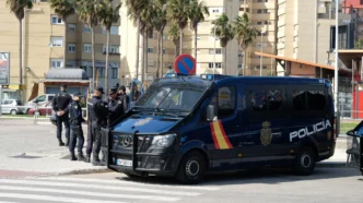 Spanish Police (CNP) in La Línea de la Concepción in March 2019