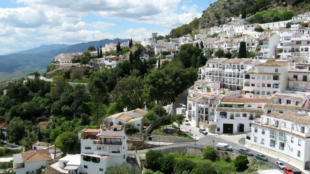 Street Cristobal Alarcon in Mijas, Malaga, Costa del Sol, Spain