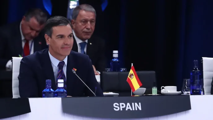 Pedro Sánchez participates in the NATO Summit (first day)
