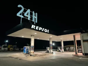 A 24h Repsol Gas Station in Spain