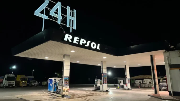 A 24h Repsol Gas Station in Spain