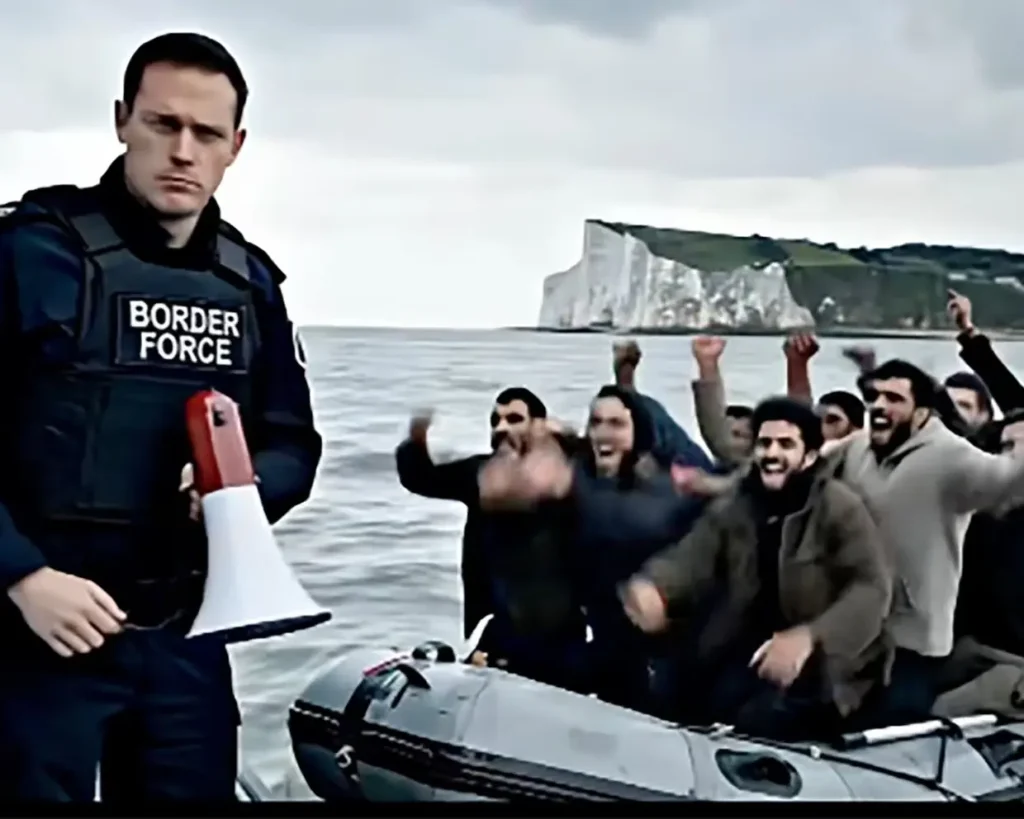 TikTok migrant AI generated image