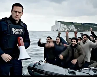 TikTok migrant AI generated image