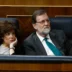 Mariano Rajoy and Soraya Sáenz de Santamaría during the motion of censure against the Government.