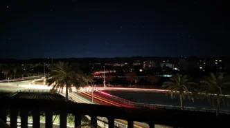 Starry sky over Cordoba during the Iberian Peninsula blackout 2025