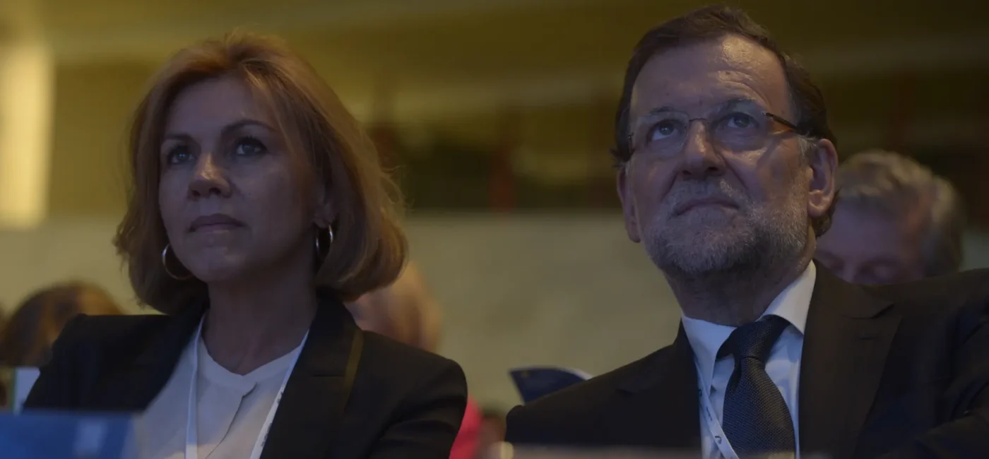 EPP Congress Madrid - 21 October 2015 Cospedal Mariano Rajoy in the shadow