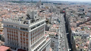 Edificio España and Gran Via in Madrid