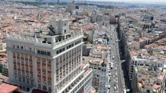 Edificio España and Gran Via in Madrid