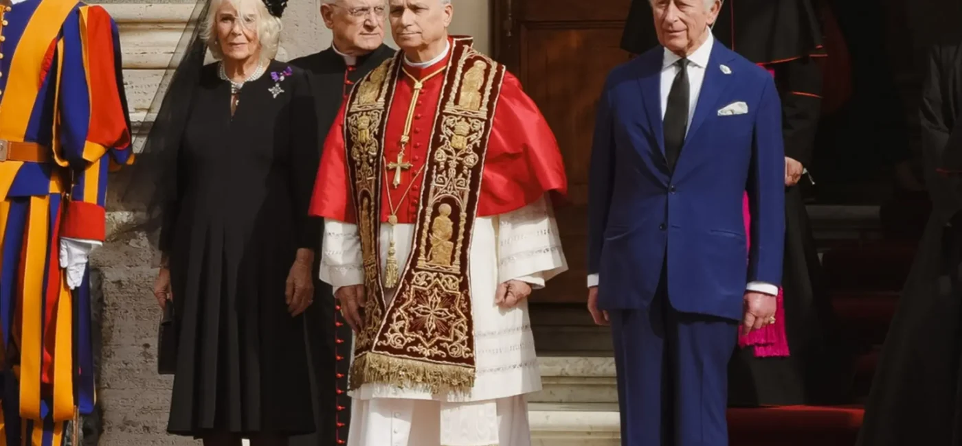 23/10/2025. Vatican City, Italy. Foreign Secretary Yvette Cooper accompanies King Charles III on state visit to Vatican City. Picture by Ben Dance / FCDO