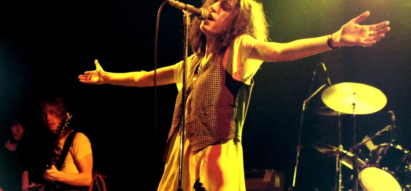 Patti Smith performing im Mannheim, Rosengarten, Germany in 1978