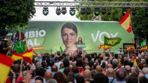 Santiago Abascal and Macarena Olona Andalusia regional election