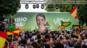 Santiago Abascal and Macarena Olona Andalusia regional election