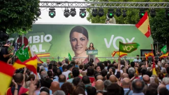 Santiago Abascal and Macarena Olona Andalusia regional election