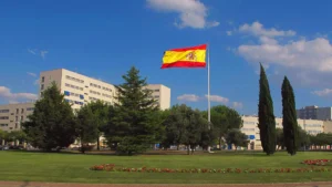 Big Spanish Flag in Coslada, Madrid
