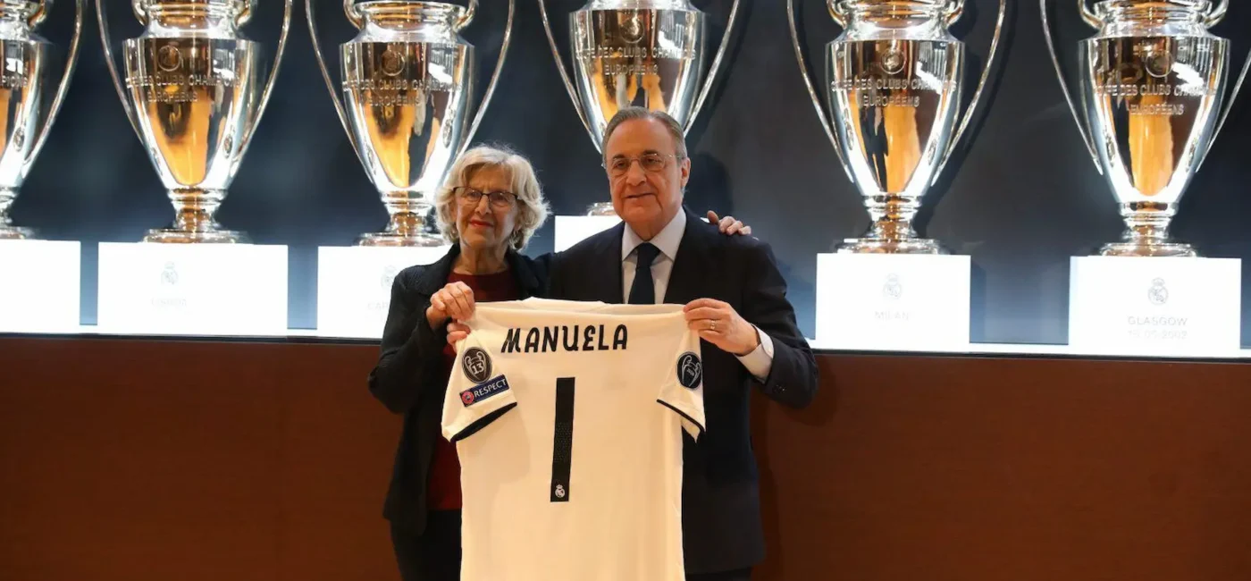 Manuela Carmena and Florentino Perez