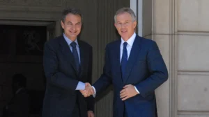 Tony Blair with Zapatero July 2011